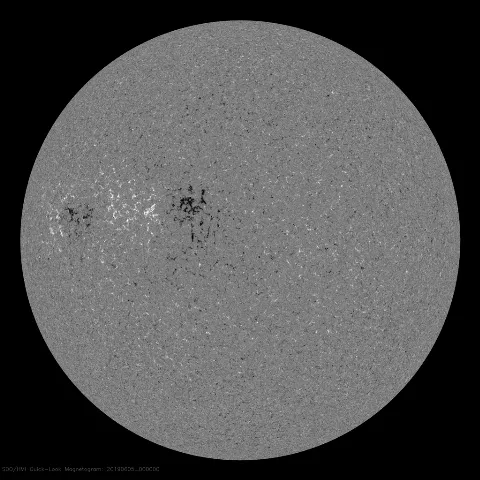 Image of Sun's magnetic field