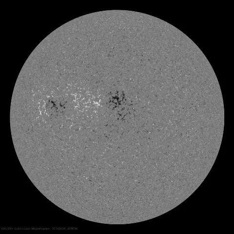 Image of Sun's magnetic field