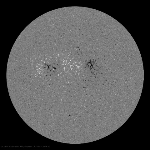 Image of Sun's magnetic field