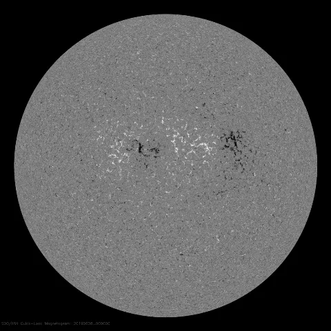 Image of Sun's magnetic field