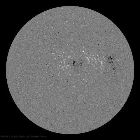 Image of Sun's magnetic field