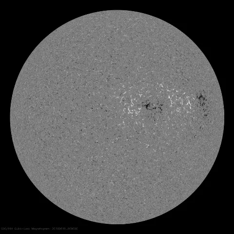 Image of Sun's magnetic field