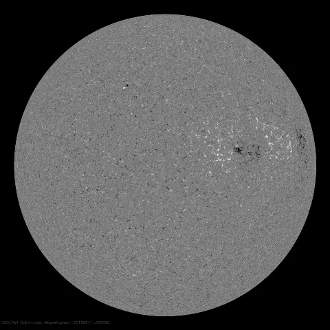 Image of Sun's magnetic field