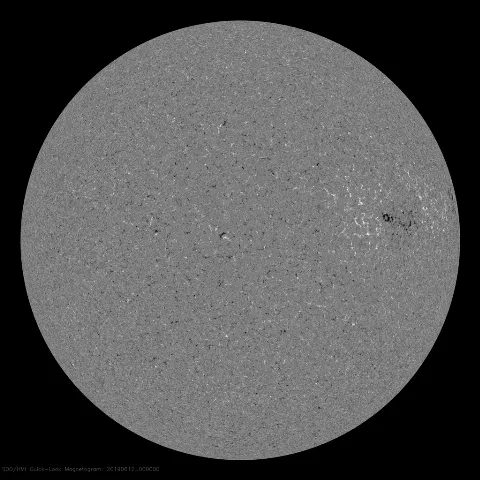 Image of Sun's magnetic field