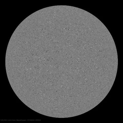 Image of Sun's magnetic field