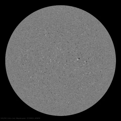 Image of Sun's magnetic field