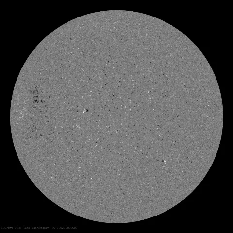 Image of Sun's magnetic field