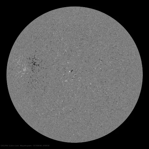 Image of Sun's magnetic field