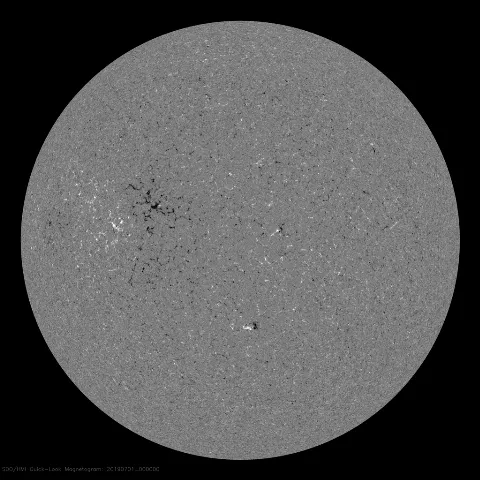 Image of Sun's magnetic field