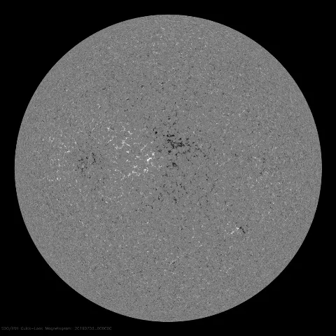 Image of Sun's magnetic field