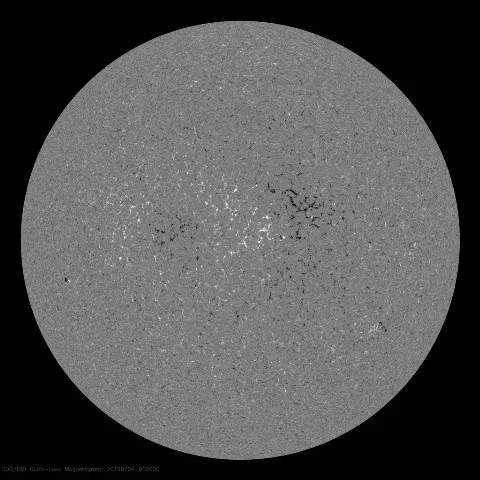 Image of Sun's magnetic field