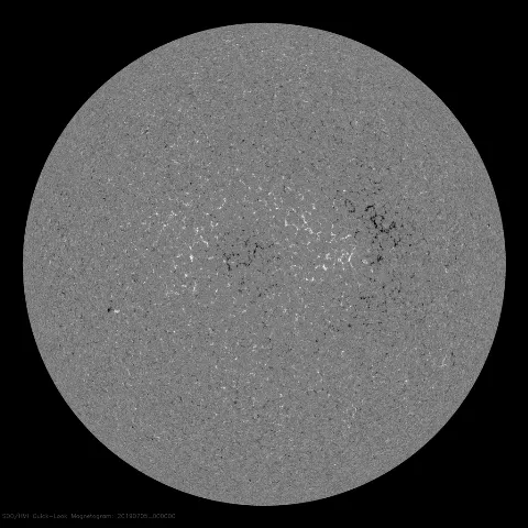 Image of Sun's magnetic field