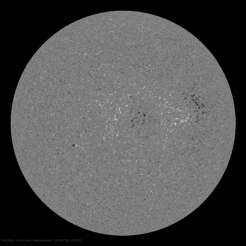 Image of Sun's magnetic field