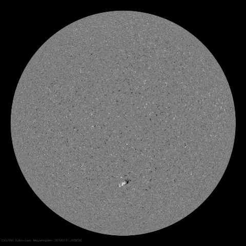 Image of Sun's magnetic field