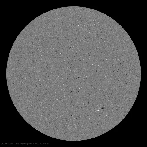 Image of Sun's magnetic field