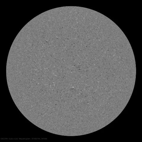 Image of Sun's magnetic field