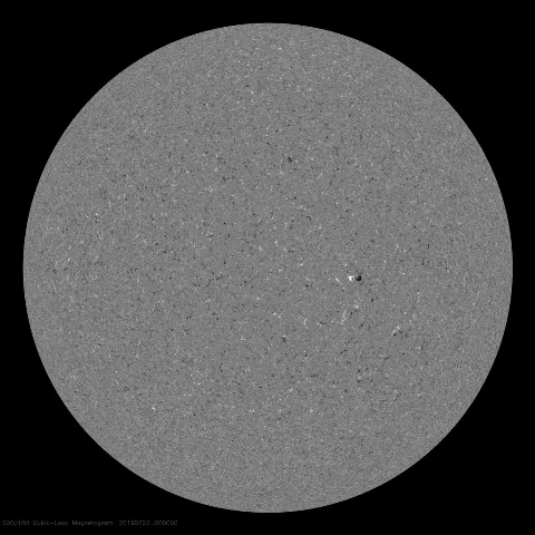 Image of Sun's magnetic field