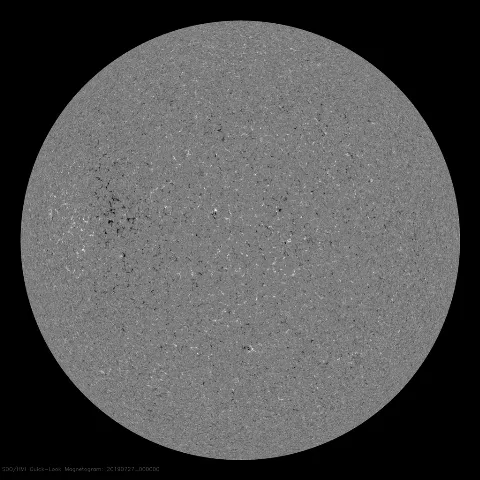 Image of Sun's magnetic field