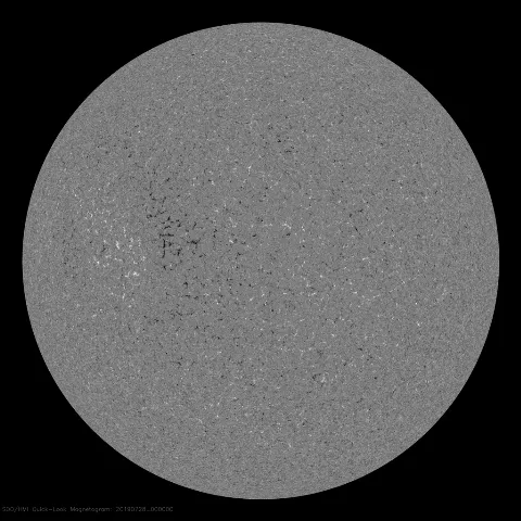 Image of Sun's magnetic field