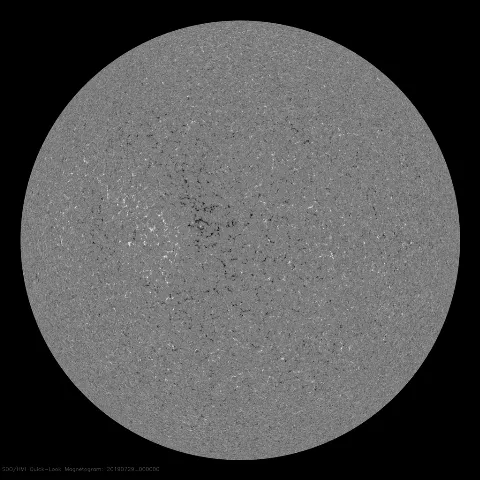 Image of Sun's magnetic field