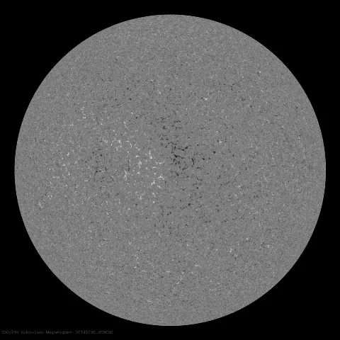 Image of Sun's magnetic field