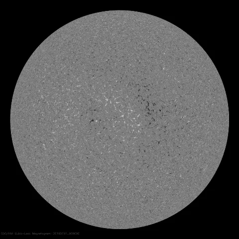 Image of Sun's magnetic field