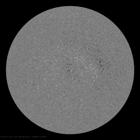 Image of Sun's magnetic field