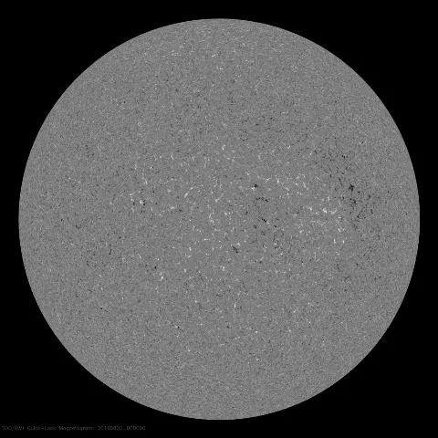 Image of Sun's magnetic field