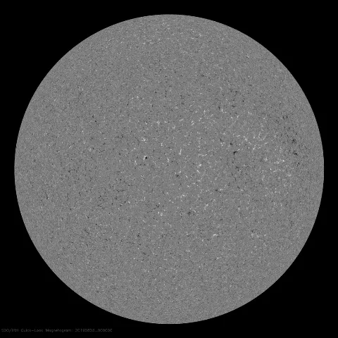 Image of Sun's magnetic field