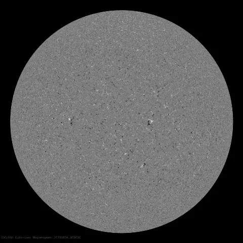 Image of Sun's magnetic field