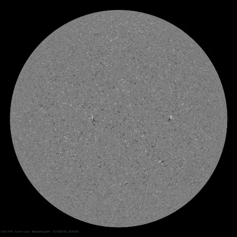 Image of Sun's magnetic field