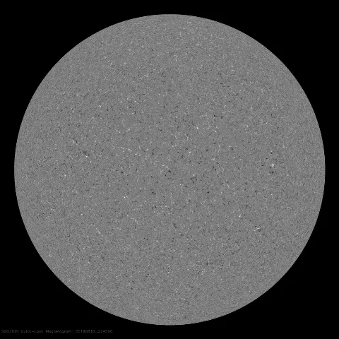 Image of Sun's magnetic field