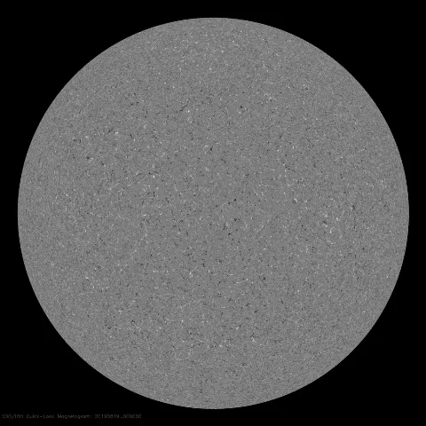 Image of Sun's magnetic field