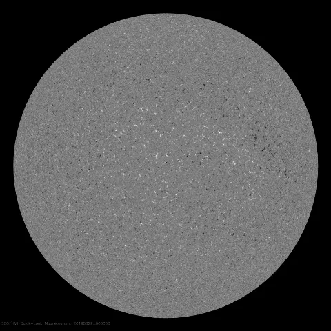 Image of Sun's magnetic field