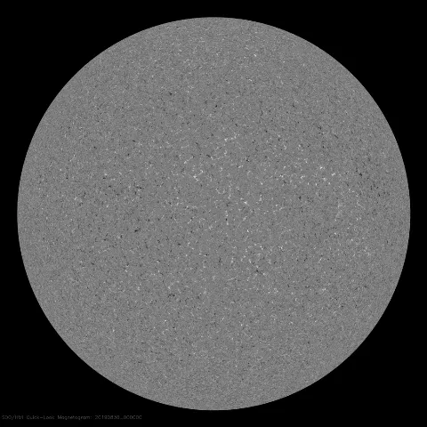 Image of Sun's magnetic field