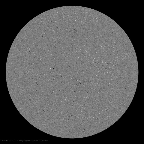 Image of Sun's magnetic field