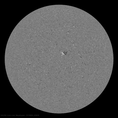 Image of Sun's magnetic field