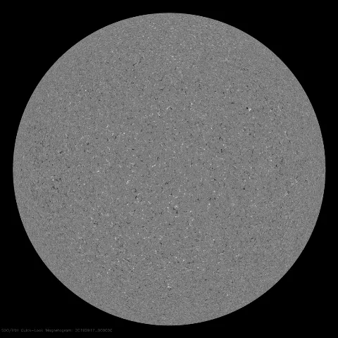 Image of Sun's magnetic field