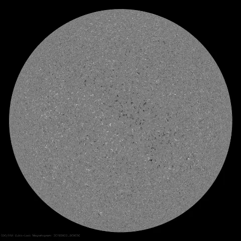 Image of Sun's magnetic field