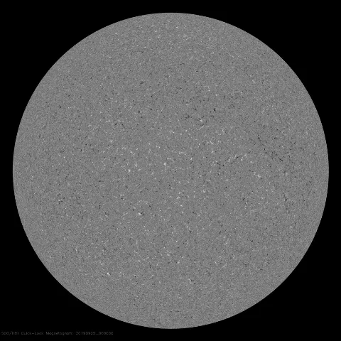 Image of Sun's magnetic field