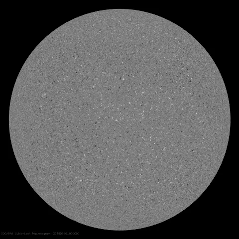 Image of Sun's magnetic field