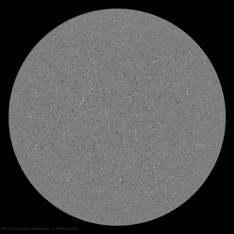 Image of Sun's magnetic field