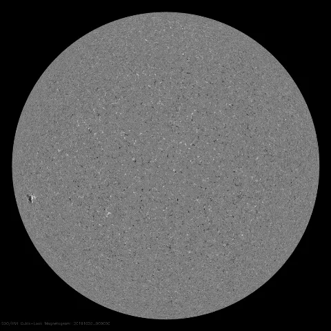 Image of Sun's magnetic field