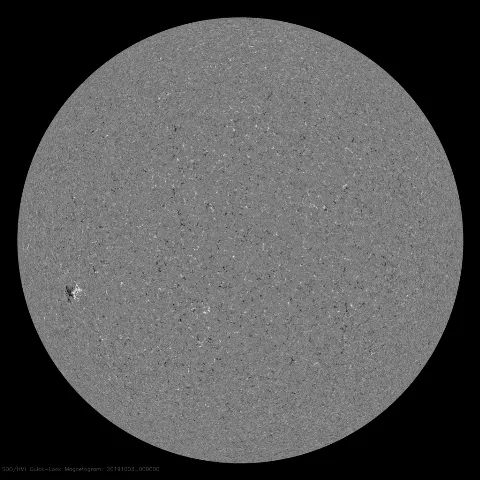 Image of Sun's magnetic field