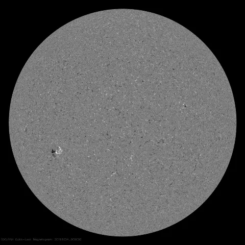 Image of Sun's magnetic field