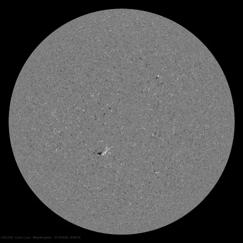 Image of Sun's magnetic field