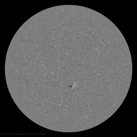 Image of Sun's magnetic field