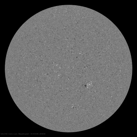 Image of Sun's magnetic field