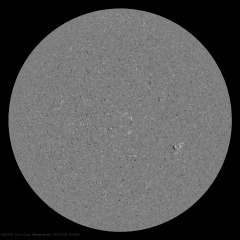 Image of Sun's magnetic field