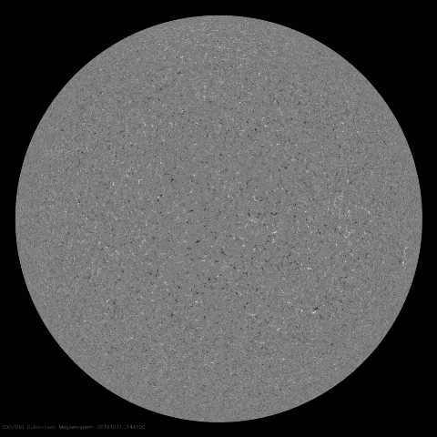 Image of Sun's magnetic field